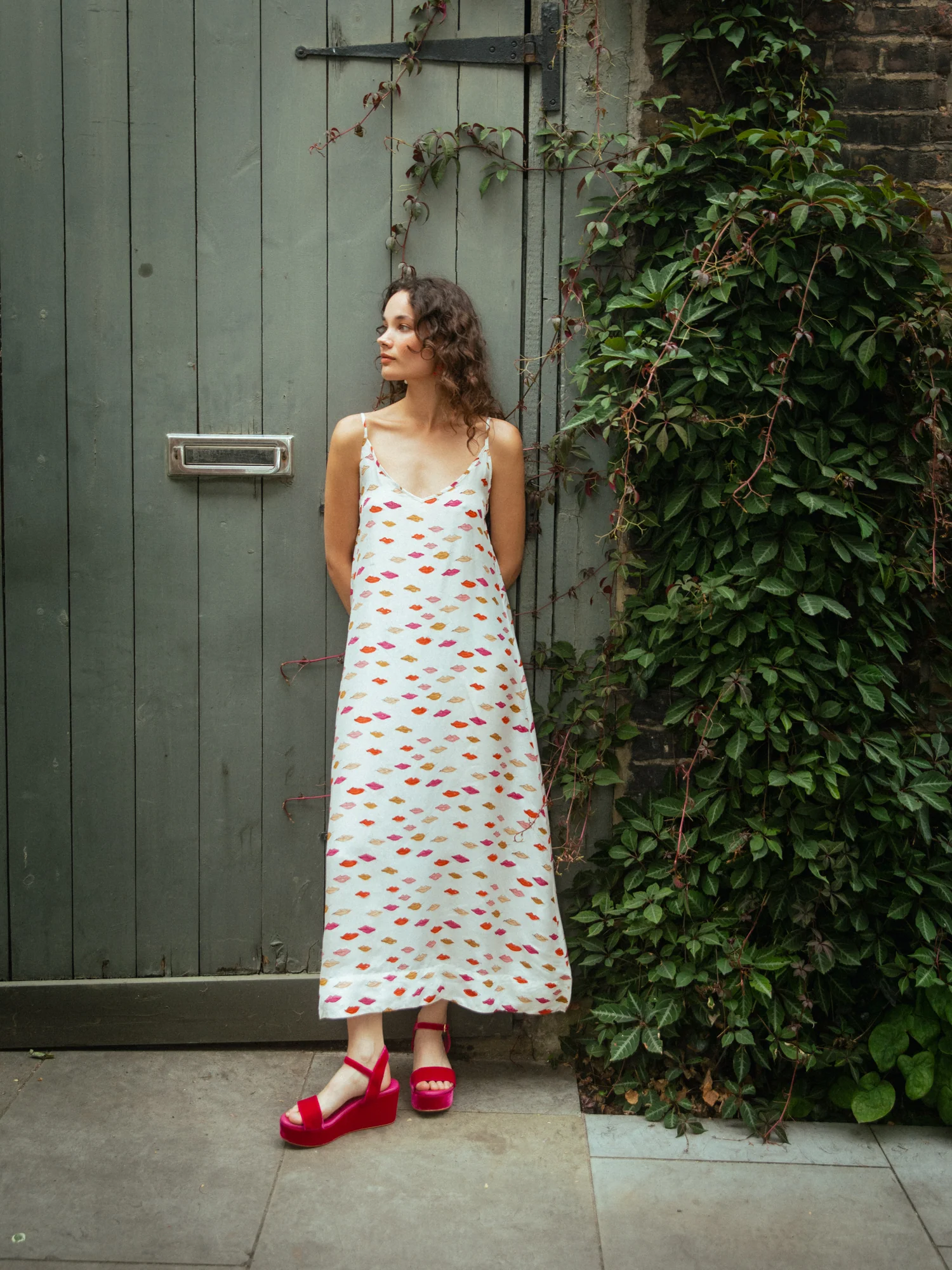 Bisous Silk Slip Dress - Image 2