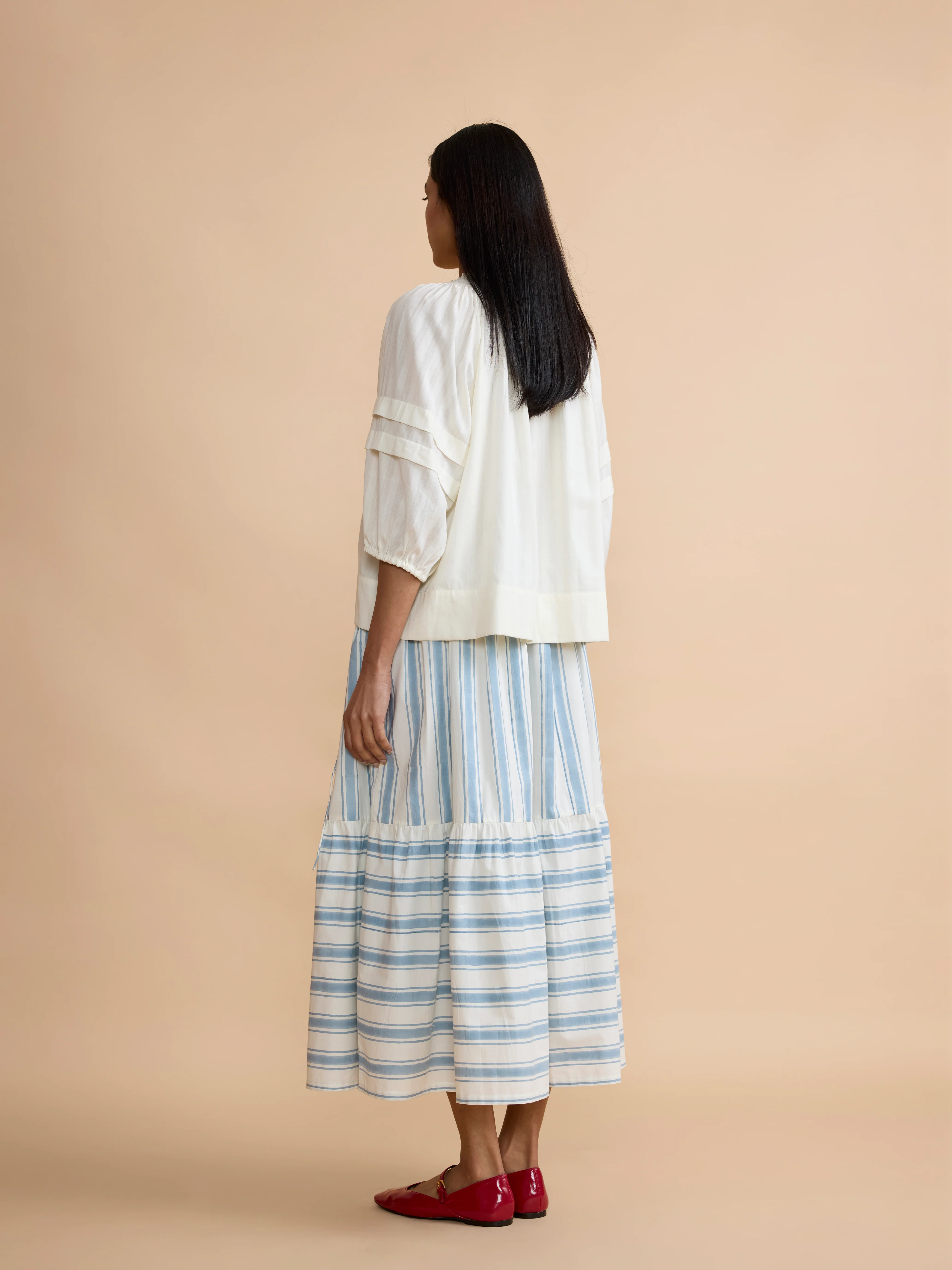Brook Shirt in Ivory White - Image 4