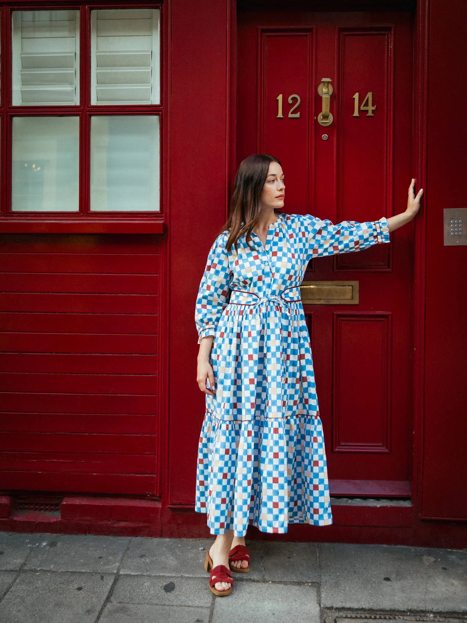 Colette Dress in Chequers - Image 2