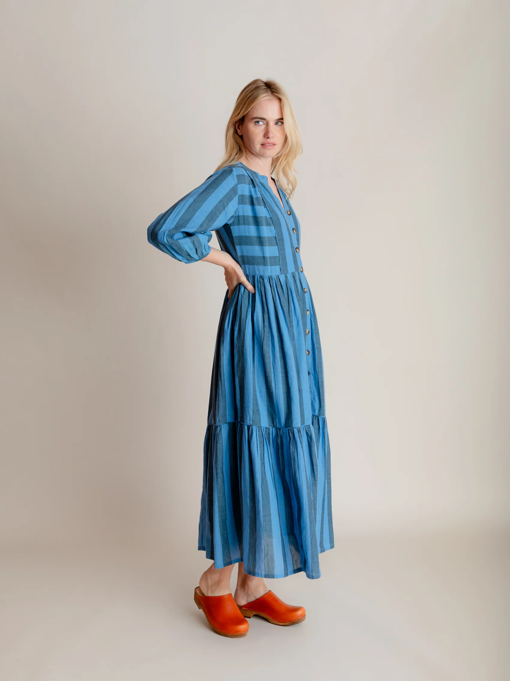 Colette Dress in Twilight Stripe - Image 2