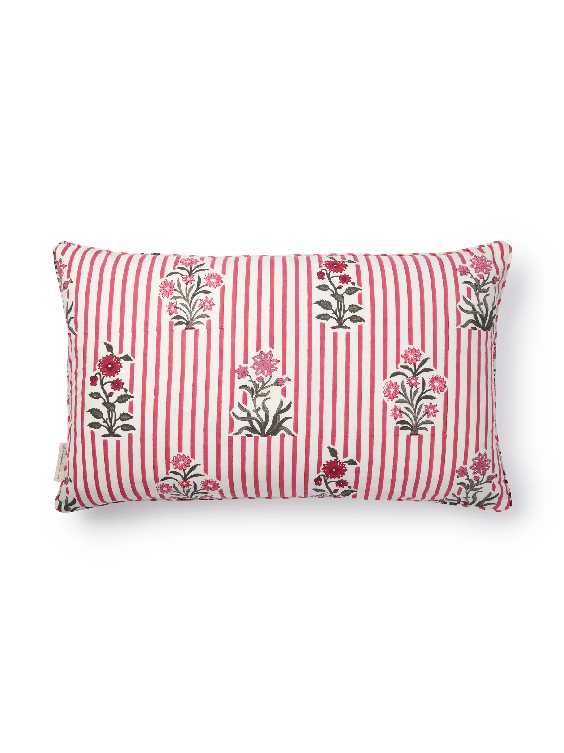 Cushion Cover, Cherry Jodhpur Stripe 60 x 35cm