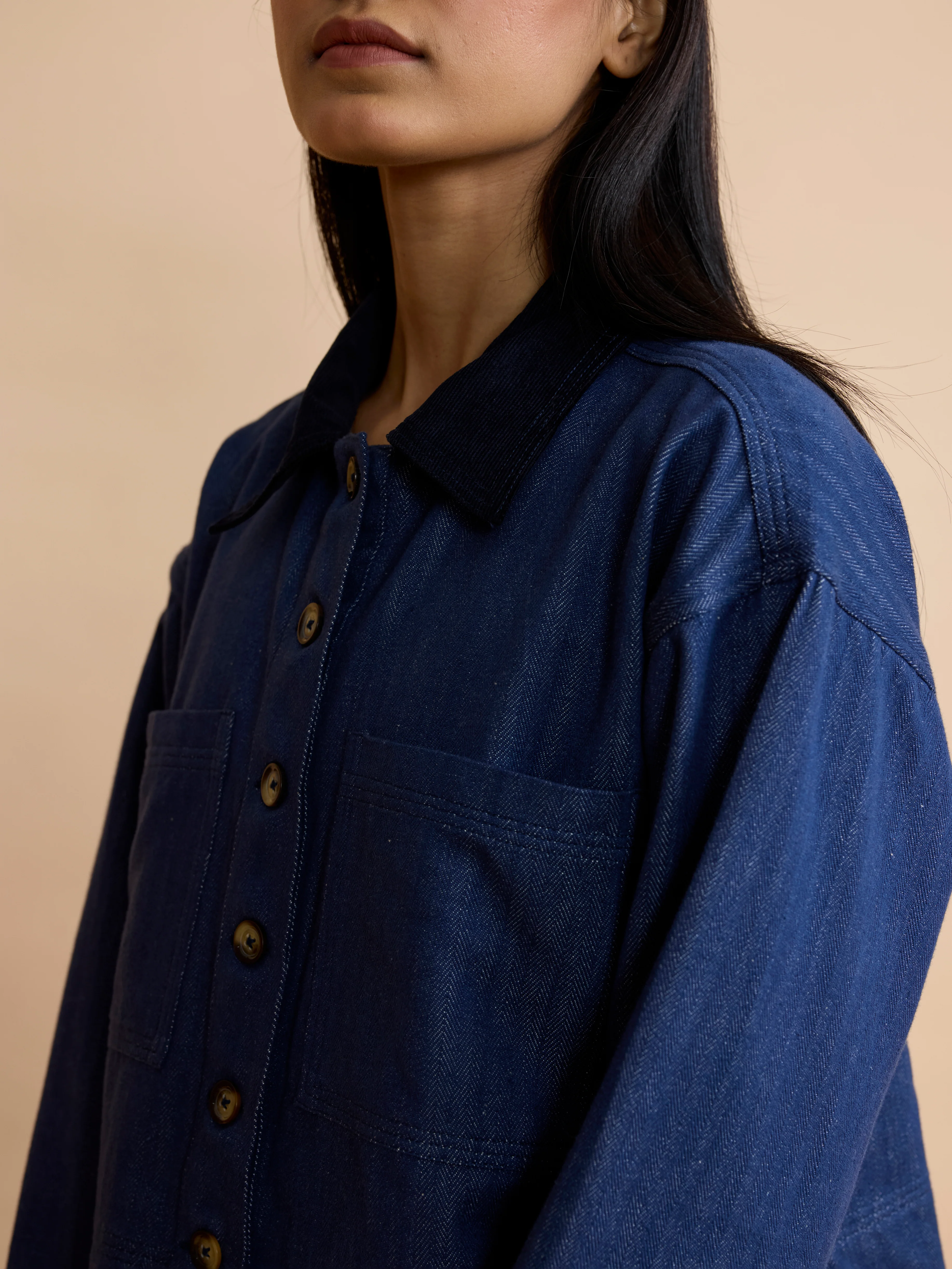 Erica Jacket in Indigo Denim Twill - Image 3
