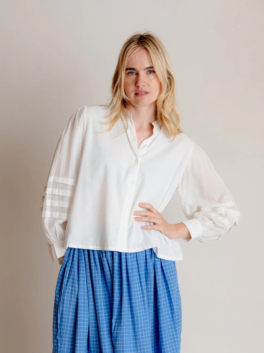 Finty Shirt in Ivory White