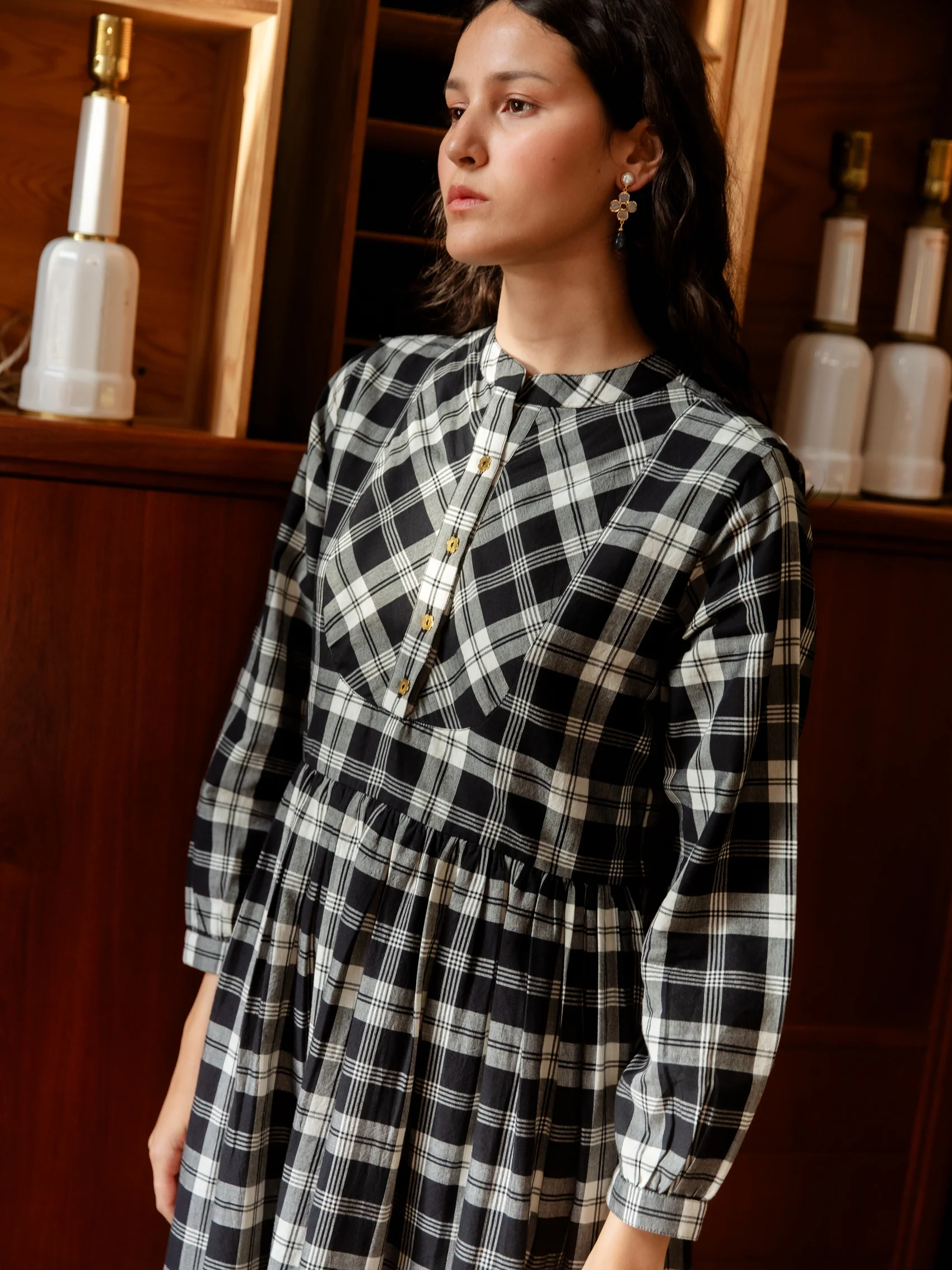 The French Dress in Handloom Check - Image 2