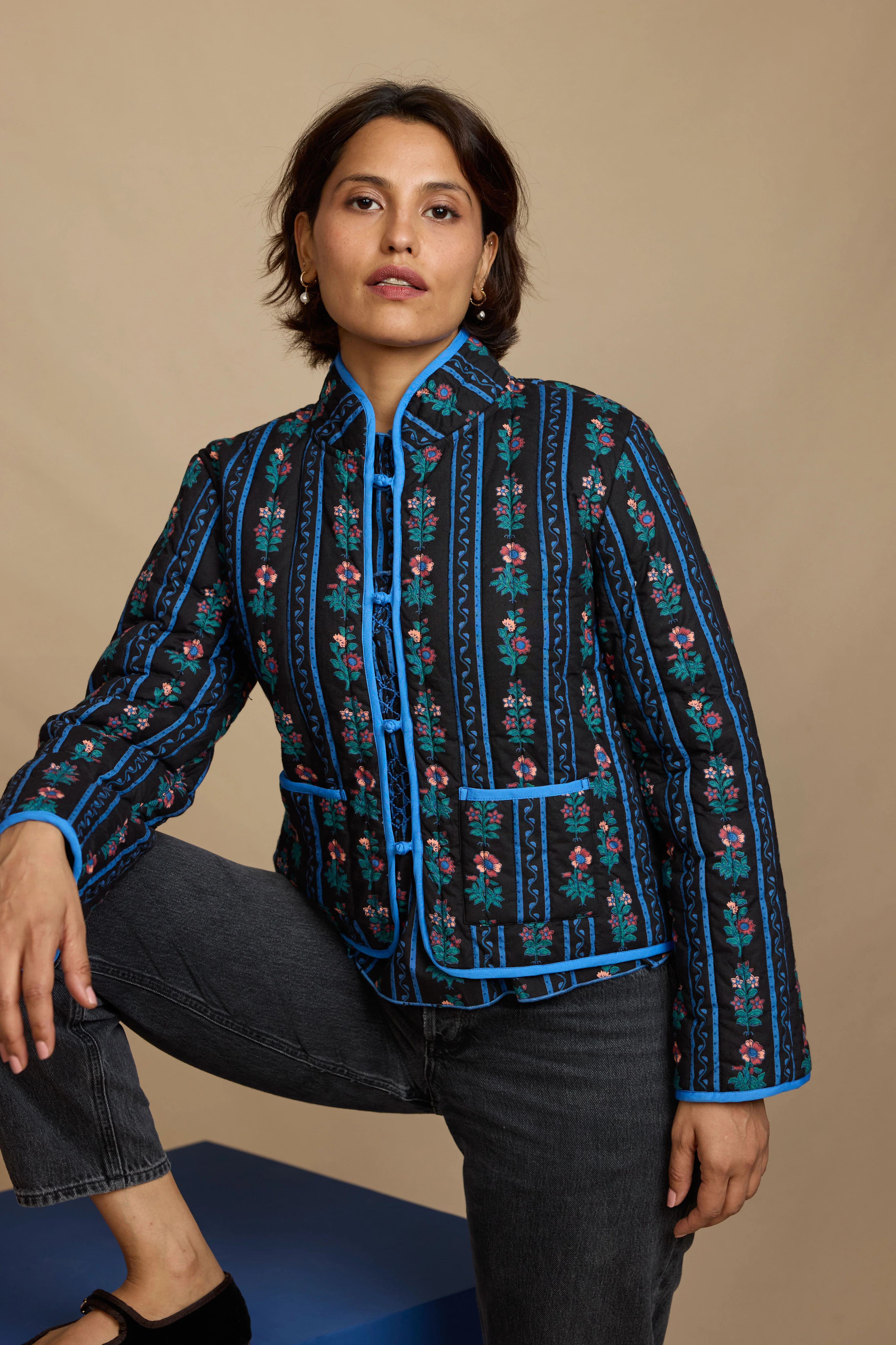 Greta Jacket in Winter Sunflower