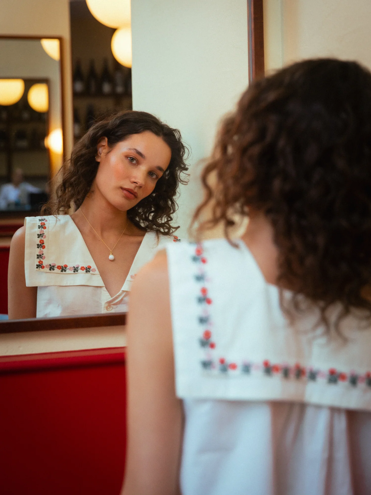 Hand-Embroidered Sailor Top - Image 2