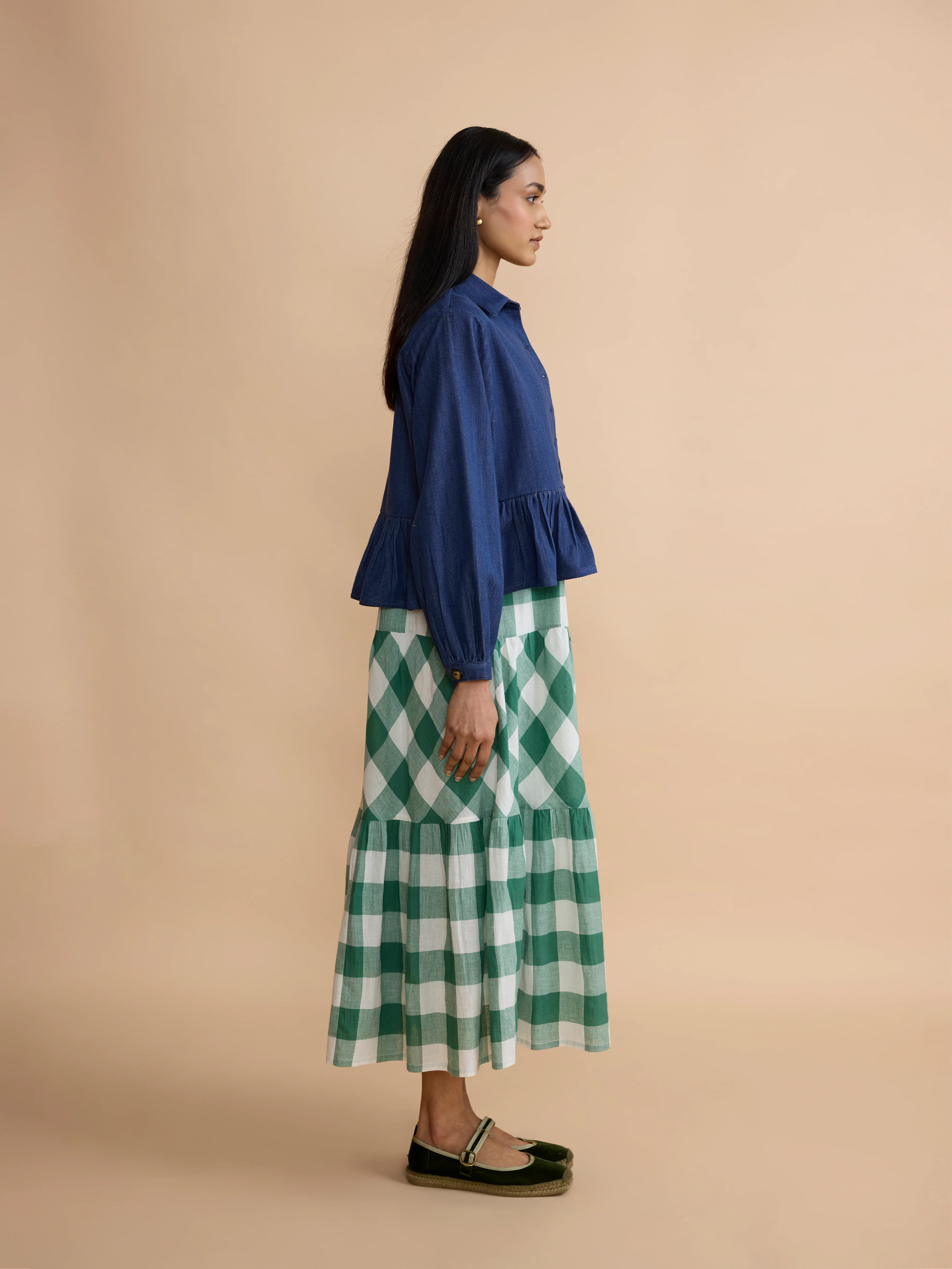 Pascale Shirt in Indigo Denim Twill - Image 6