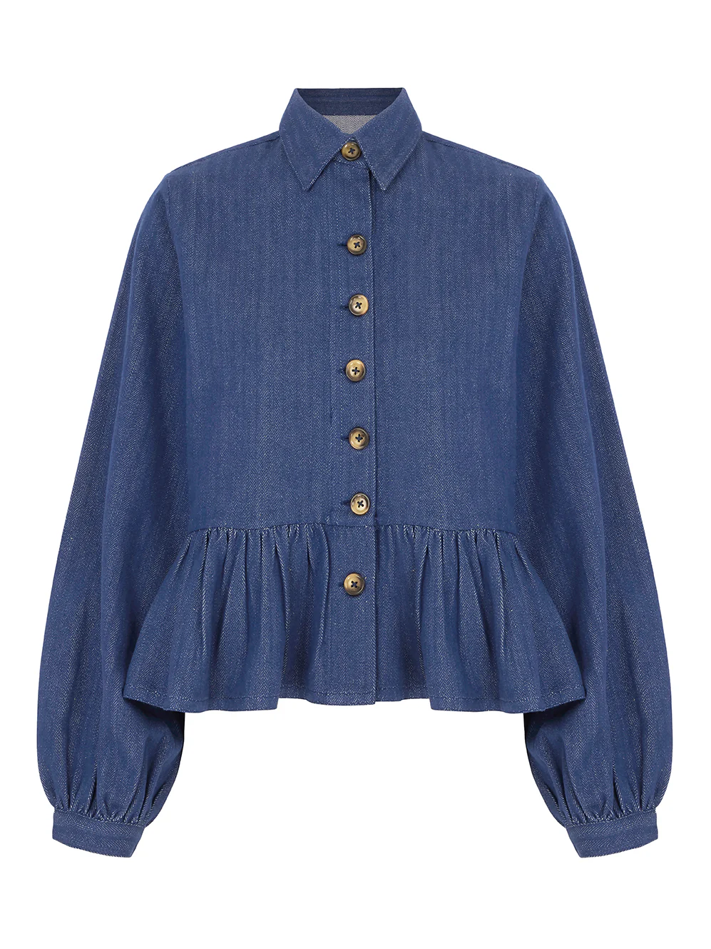 Pascale Shirt in Indigo Denim Twill - Image 7