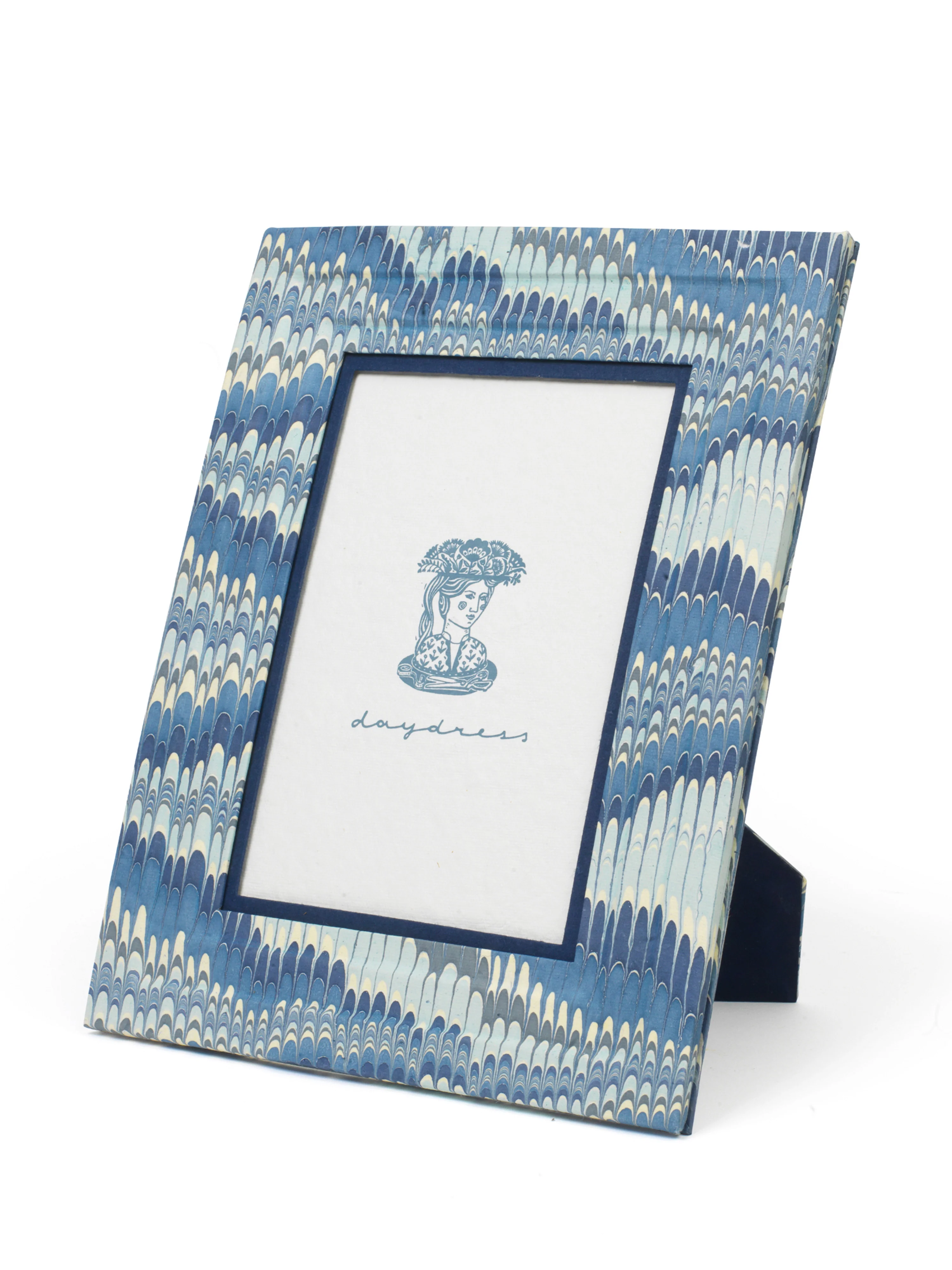 Picture Frame in Marbled Blue