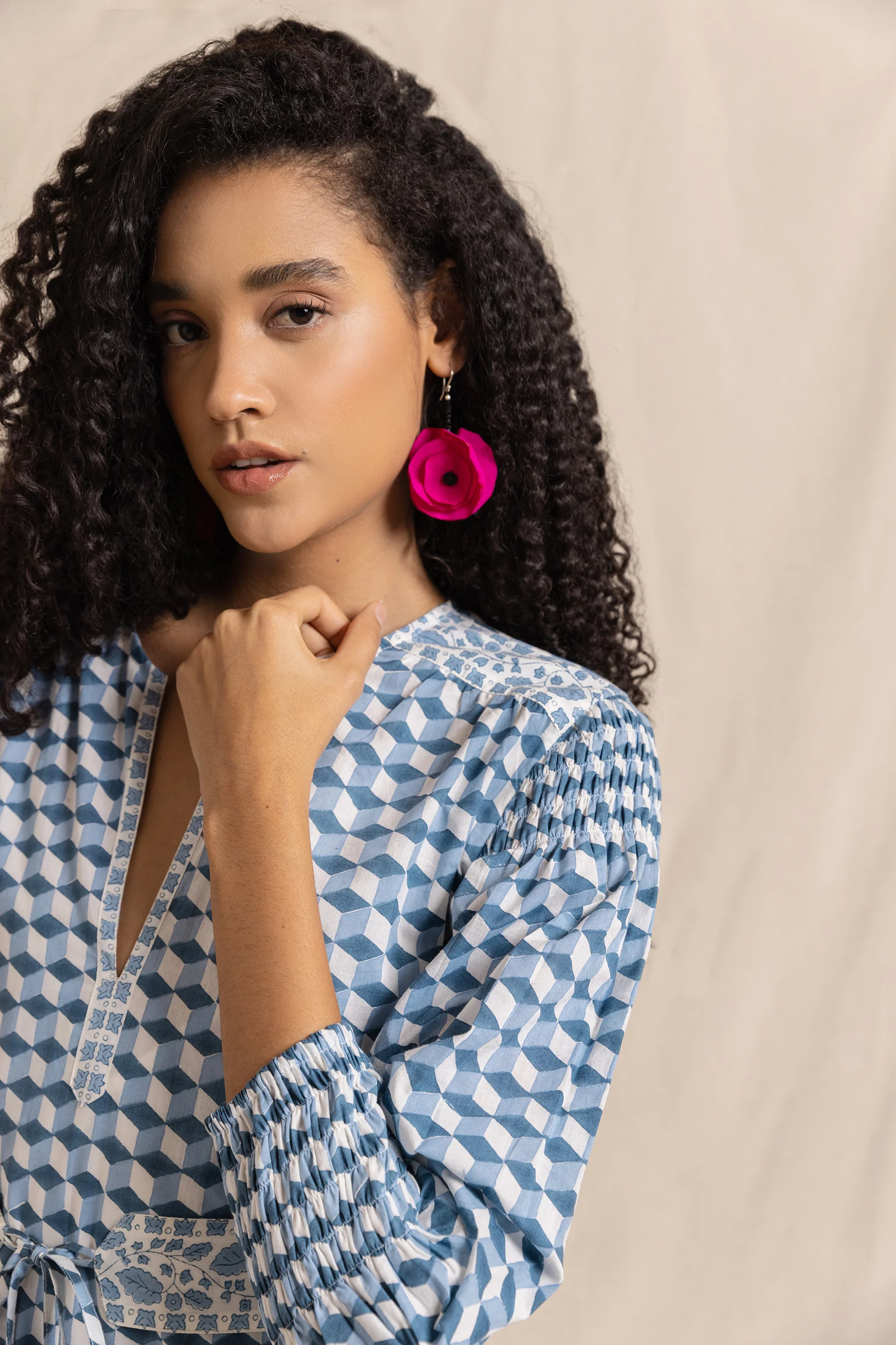 Pink Anemone Earrings - Image 2