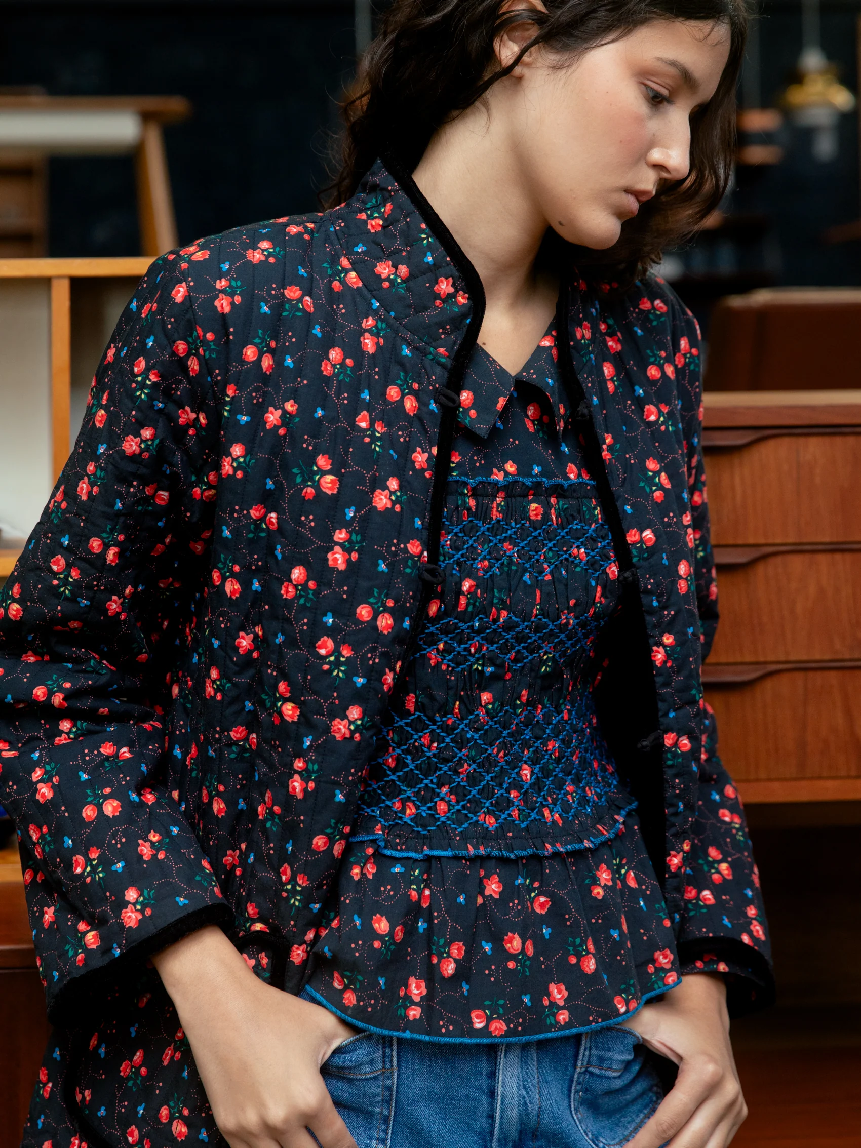 Quilted Jacket in Manon - Image 2