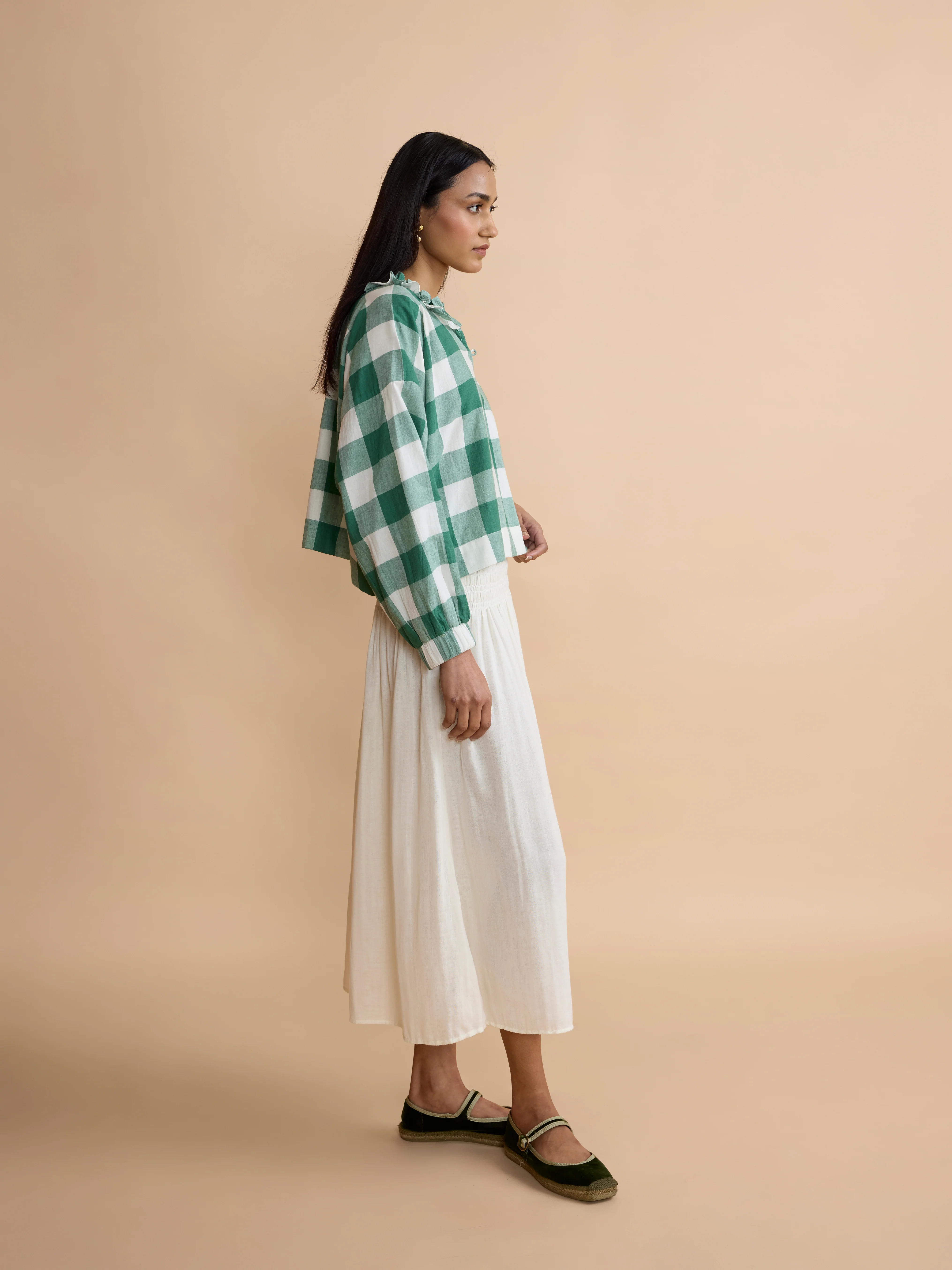 Rhythm Skirt in White Gauze - Image 2