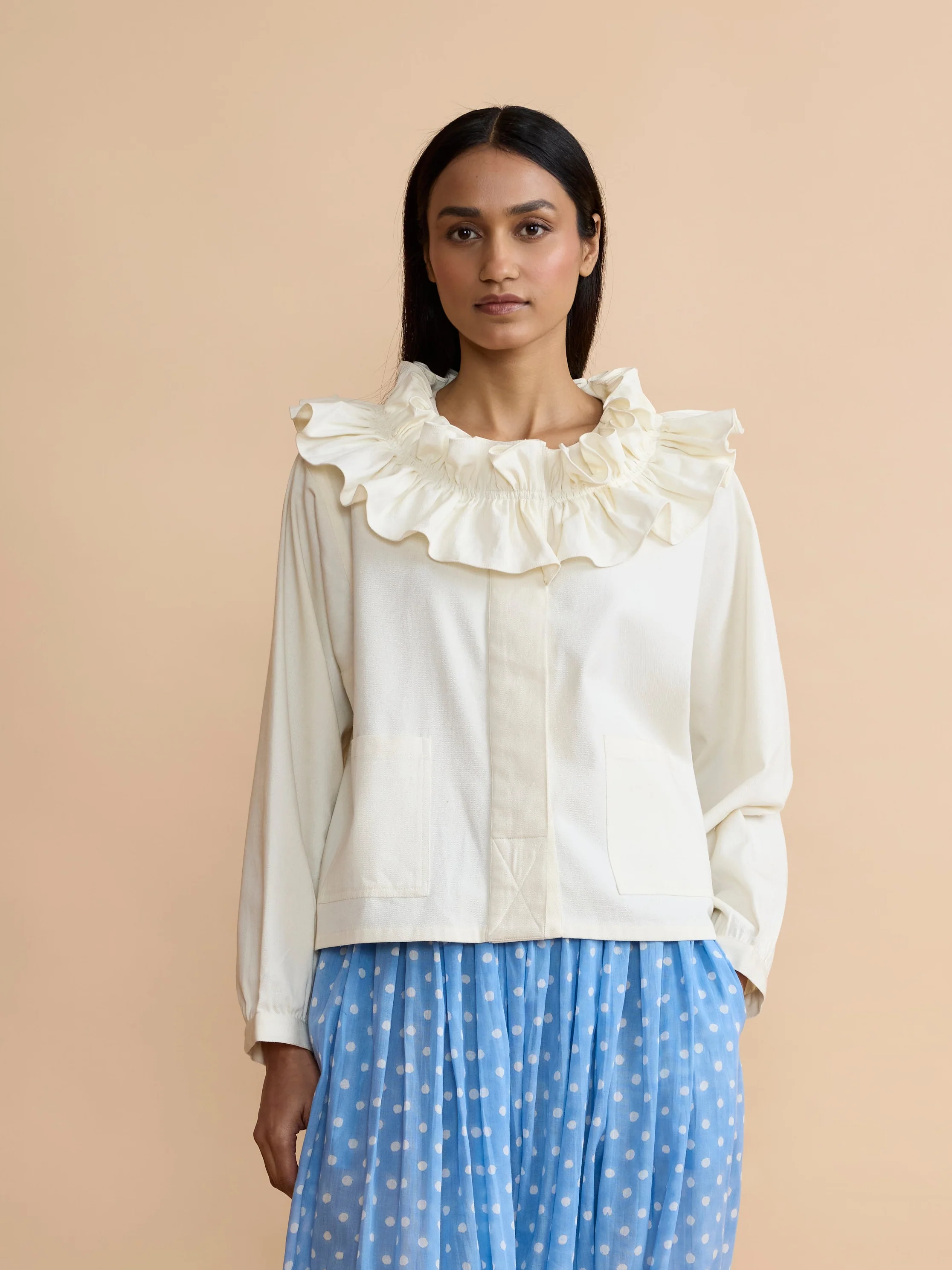 Spry Jacket in Off-White Twill